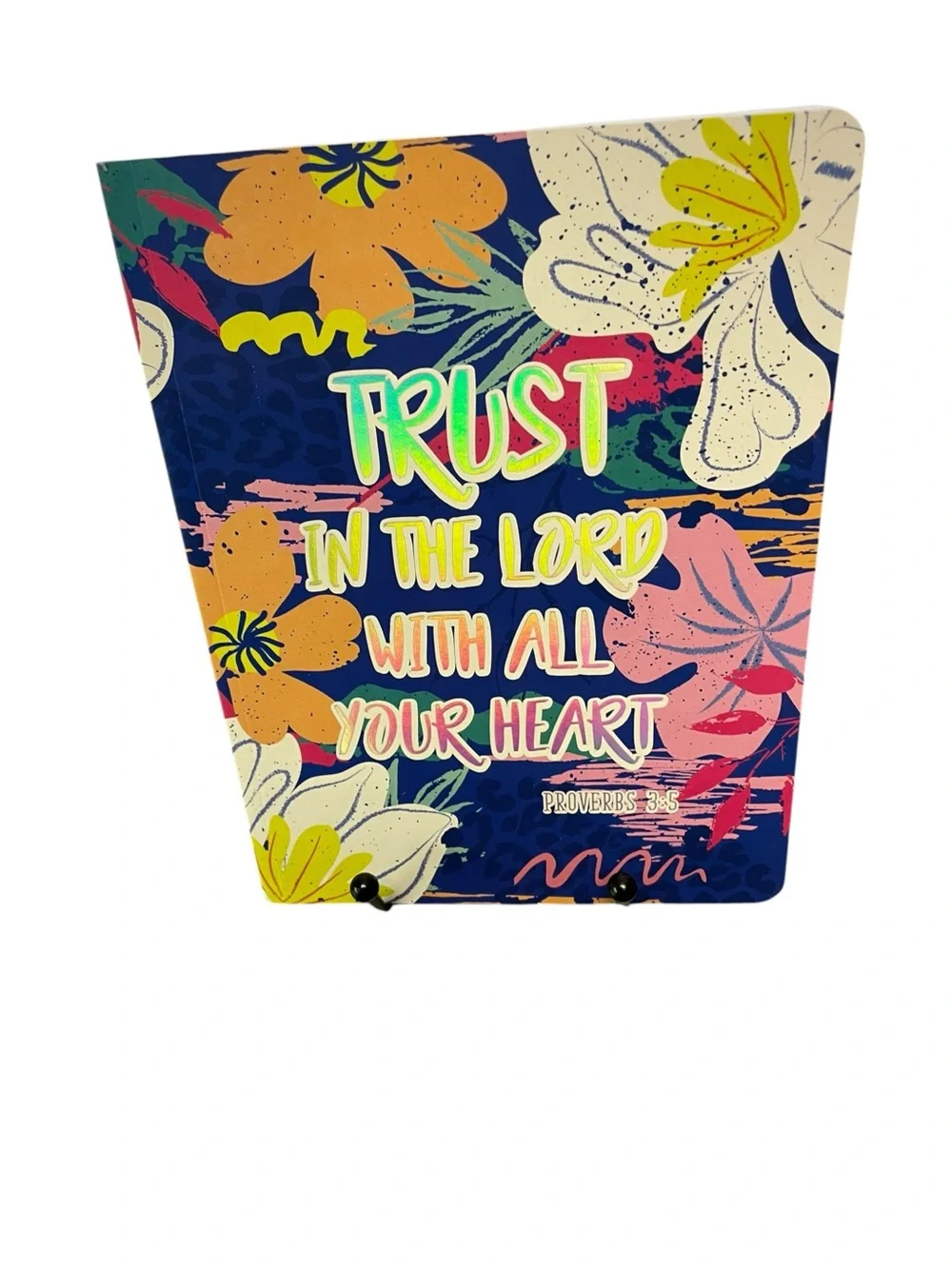 Trust in the Lord Floral Wall Art - Multicolor Inspirational journal